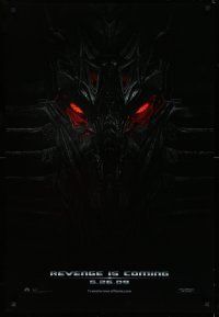 9k784 TRANSFORMERS: REVENGE OF THE FALLEN teaser DS 1sh '09 Michael Bay directed, revenge is coming