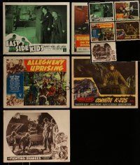 9m150 LOT OF 5 LOBBY CARDS '40s-50s great scenes from a variety of different movies!