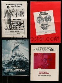 9m151 LOT OF 43 FOLDED UNCUT PRESSBOOKS '50s-70s advertising images from a variety of movies!