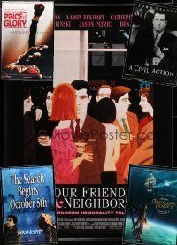 9m225 LOT OF 5 MOSTLY DOUBLE-SIDED VINYL BANNERS '00s great images from a variety of movies!