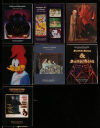 9m098 LOT OF 7 BUTTERFIELD & BUTTERFIELD AUCTION CATALOGS '96-98 movie poster & memorabilia!