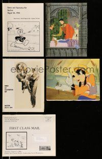 9m102 LOT OF 5 COMIC AND ANIMATION AUCTION CATALOGS '94-96 held by Howard Lowery in Burbank!