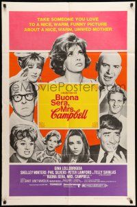 9p162 BUONA SERA MRS CAMPBELL 1sh '69 Gina Lollobrigida, Peter Lawford, Phil Silvers, Telly Savalas