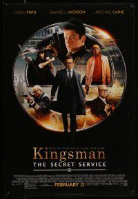 9w401 KINGSMAN: THE SECRET SERVICE style C advance DS 1sh '14 Mark Hamill, Samuel L. Jackson, Firth!