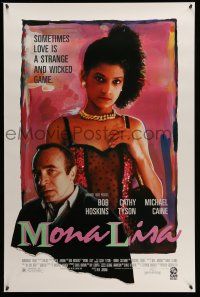 9w499 MONA LISA 1sh '86 Neil Jordan, art of Bob Hoskins & sexy Cathy Tyson by Lucinda Cowell!