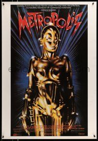 9x780 METROPOLIS 26x38 commercial poster '80s Brigitte Helm as gynoid Maria, The Maschinenmensch!