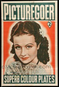 9x654 PICTUREGOER 20x30 English special '39 wonderful close of up gorgeous Margaret Lockwood!