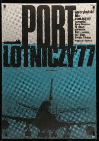 1t341 AIRPORT '77 Polish 27x38 '78 Jack Lemmon, Olivia de Havilland, Jakub Erol art of aircraft!