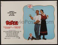 1z809 POPEYE 1/2sh '80 Robert Altman, Robin Williams & Shelley Duvall as E.C. Segar's characters!