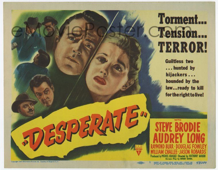 2f083 DESPERATE TC 47 guiltless Steve Brodie Audrey Long hunted