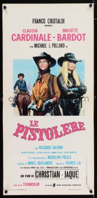 2p273 LEGEND OF FRENCHIE KING Italian locandina '72 artwork of Cardinale & Bardot by Enzo Nistri!