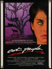 3c354 CAT PEOPLE 30x40 '82 sexy Nastassja Kinski becomes something less than human!