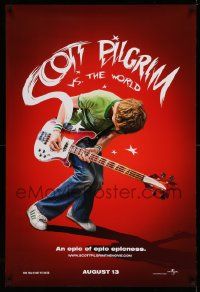 3s564 SCOTT PILGRIM VS. THE WORLD teaser DS 1sh '10 Michael Cera in an epic of epic epicness!