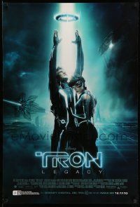 3s839 TRON LEGACY advance DS 1sh '10 Jeff Bridges, Olivia Wilde, cool close-up image!