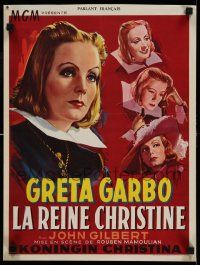 3x614 QUEEN CHRISTINA Belgian R50s great completely different art of glamorous Greta Garbo!