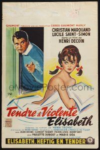 3x631 TENDRE ET VIOLENTE ELISABETH Belgian '60 Siry art of Christian Marquand, Lucile Saint-Simon!