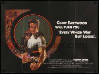 3x109 EVERY WHICH WAY BUT LOOSE British quad '78 art of Clint Eastwood & Clyde by Bob Peak!