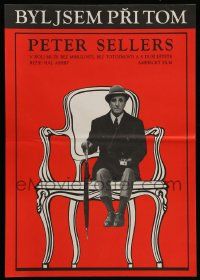 3x142 BEING THERE Czech 11x16 '80 Peter Sellers as Chauncey Gardiner seated in chair!