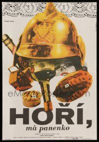 3x156 FIREMEN'S BALL Czech 11x16 R88 Czechoslovakian Milos Forman's Hori ma panenko, Bidlo art!