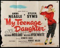 3x125 TEENAGE BAD GIRL English 1/2sh '57 sexy Sylvia Syms was born good with a desire to be bad!