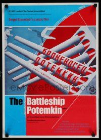 3x120 BATTLESHIP POTEMKIN English lift bill R87 Sergei Eisenstein, Meisel's score played live!