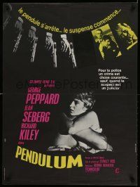 3x459 PENDULUM French 23x31 '69 George Peppard, Jean Seberg, how far can a policeman go?