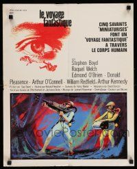 3x483 FANTASTIC VOYAGE French 18x22 '67 Raquel Welch, Richard Fleischer sci-fi!