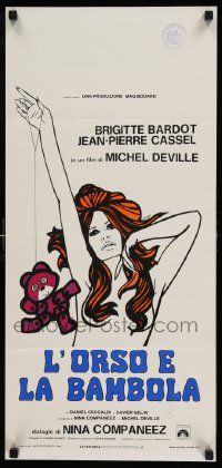 3x276 BEAR & THE DOLL Italian locandina '70 L'Ours et la Poupee, sexy Brigitte Bardot by DeRossi!