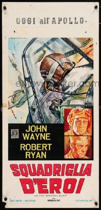 3x281 FLYING LEATHERNECKS Italian locandina R60s air-devils John Wayne & Robert Ryan, Howard Hughes