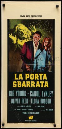 3x284 SHUTTERED ROOM Italian locandina '68 Young, Lynley, different artwork by Giuliano Nistri!