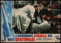 3x298 CREEPING UNKNOWN Italian 19x27 pbusta '56 Val Guest's Quatermass Xperiment, Hammer!