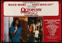 3x326 OCTOPUSSY set of 8 Italian 18x26 pbustas '83 Roger Moore as James Bond, sexy Maud Adams!