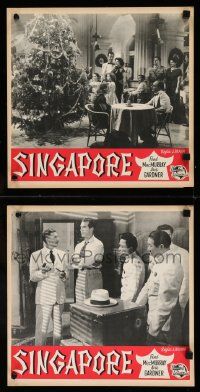 3x339 SINGAPORE set of 2 Italian 13x14 pbustas R54 sexy Ava Gardner + sailor Fred MacMurray!