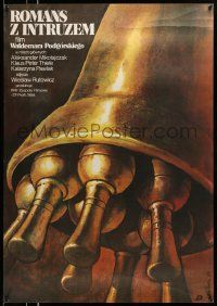 3x255 ROMANCE WITH THE INTRUDER Polish 27x38 '84 Wieslaw Walkuski art of bell w/too many clappers!