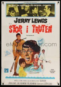 3x177 BIG MOUTH Swedish '67 Jerry Lewis is the Chicken of the Sea, hilarious D.K. spy spoof art!