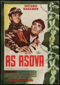 3x700 LOVE & LARCENY Yugoslavian 19x27 '60 Vittorio Gassman, different art by Enrico De Seta!