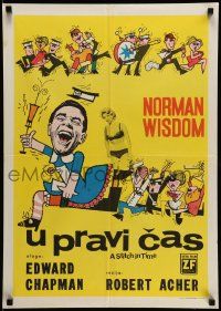 3x735 STITCH IN TIME Yugoslavian 20x28 '63 Norman Wisdom, Edward Chapman, wacky different art!