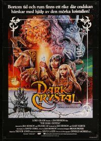 4b055 DARK CRYSTAL Swedish '82 Jim Henson & Frank Oz, Richard Amsel fantasy art!