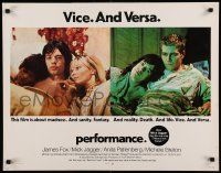 4c377 PERFORMANCE 1/2sh '70 directed by Nicolas Roeg, Mick Jagger & James Fox trading roles!