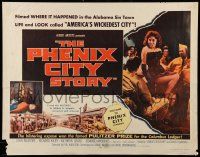 4c380 PHENIX CITY STORY style A 1/2sh '55 classic noir, it took the military to subdue their sin!