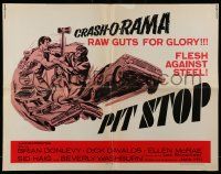 4c383 PIT STOP 1/2sh '69 cool race cars, raw guts for glory, in Crash-O-Rama, flesh against steel!