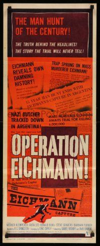 4c777 OPERATION EICHMANN insert '61 World War II, the man hunt of the century for the Nazi butcher