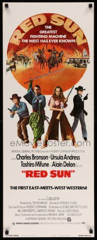 4c816 RED SUN insert '72 Charles Bronson, Toshiro Mifune, Ursula Andress, Alain Delon