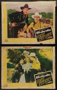 4f987 TEXAS MAN HUNT 2 LCs '42 William Cowboy Rambler Boyd singing & playing guitar!