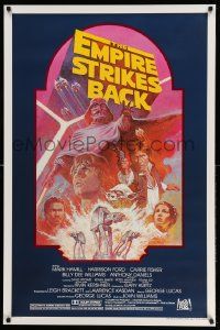 4k275 EMPIRE STRIKES BACK studio style 1sh R82 George Lucas sci-fi classic, cool artwork by Tom Jung