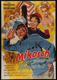 4r657 MIKOSCH DER STOLS DER KOMPANIE German '58 wacky art of Gunther Philipp in the title role!