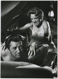 4s211 SUNDOWNERS deluxe 10x13.5 still '61 Deborah Kerr furiously massaging Robert Mitchum by Roth!