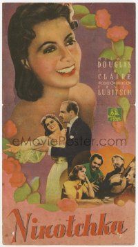 4s689 NINOTCHKA Spanish herald '41 Greta Garbo & Melvyn Douglas, Lubitsch, different images