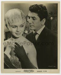 4x591 MADEMOISELLE STRIPTEASE 8.25x10 still '57 c/u of sexy young Brigitte Bardot & Daniel Gelin!