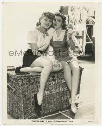 4x998 ZIEGFELD GIRL 8x10.25 still '41 c/u of young Lana Turner & Judy Garland talking backstage!